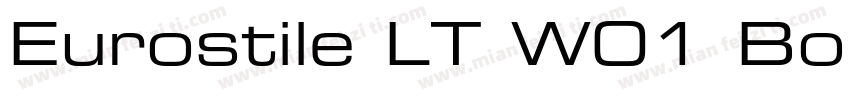 Eurostile LT W01 Bold Extended 2字体转换